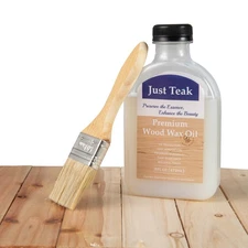 Wood Wax Oil Cleaner and Brightener for Outdoor & Indoor Furniture Teak Care Kit