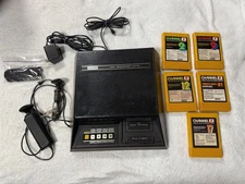 FAIRCHILD CHANNEL F CONSOLE FVE100 + 5 GAMES VIDEOCART "UNTESTED PARTS ONLY"