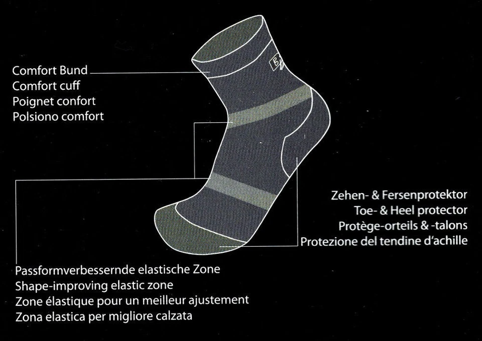 Bootdoc Trail T5 Outdoorsocke Socken Trekking Wandern Alltags Schuhe Strümpfe  - Bild 2 von 2