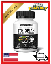 Ethiopian Black Seed Oil Softgels 4.64 Thymoquinone  Non-Gmo, Gluten-Free,60