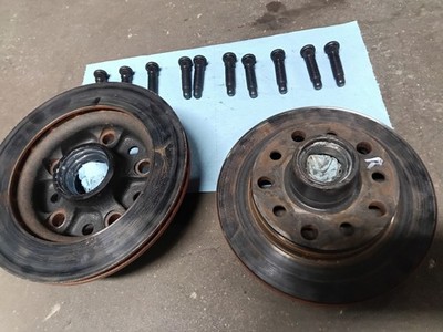 wilwood 160-9240 pair front rotors / hub Hybrid 5x5in std studs