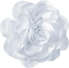 Big Flower Dainty Satin Fabric Rose Flower Brooches Large Rose Flowers Satin Lap