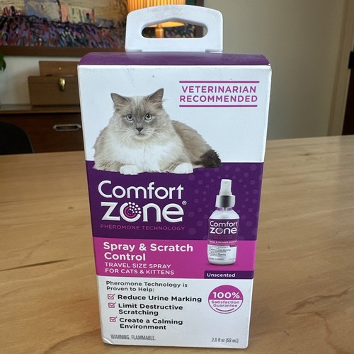 Comfort Zone Spray and Scratch Control Calming Spray for Cats 2oz (Fast Ship)
