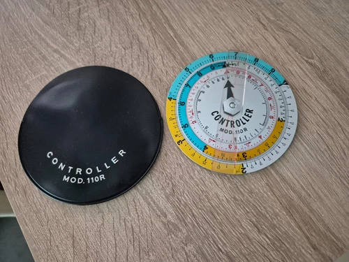 Controller Mod. 110R Vintage Rechenschieber mit Tasche