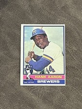 1976 Topps Hank Aaron #550 EX-MT Brewers HOF Legend!