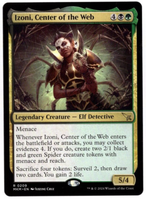 Izoni, Center of the Web 0209 Non Foil Rare Murders at Karlov Manor MTG NM