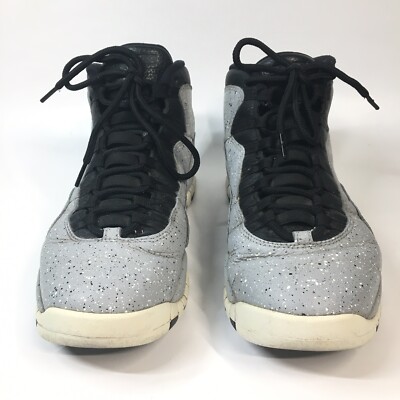 Air Jordan 10 Retro Cement Grey Smoke/Black 310805-062 Men display picture 2