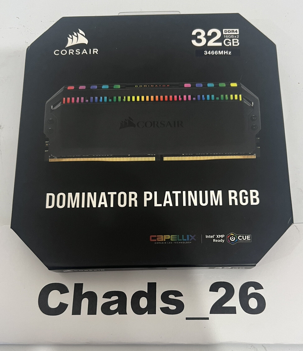 Corsair Dominator Platinum RGB 32GB 2x16GB DDR4 3466 PC4-27700 C16