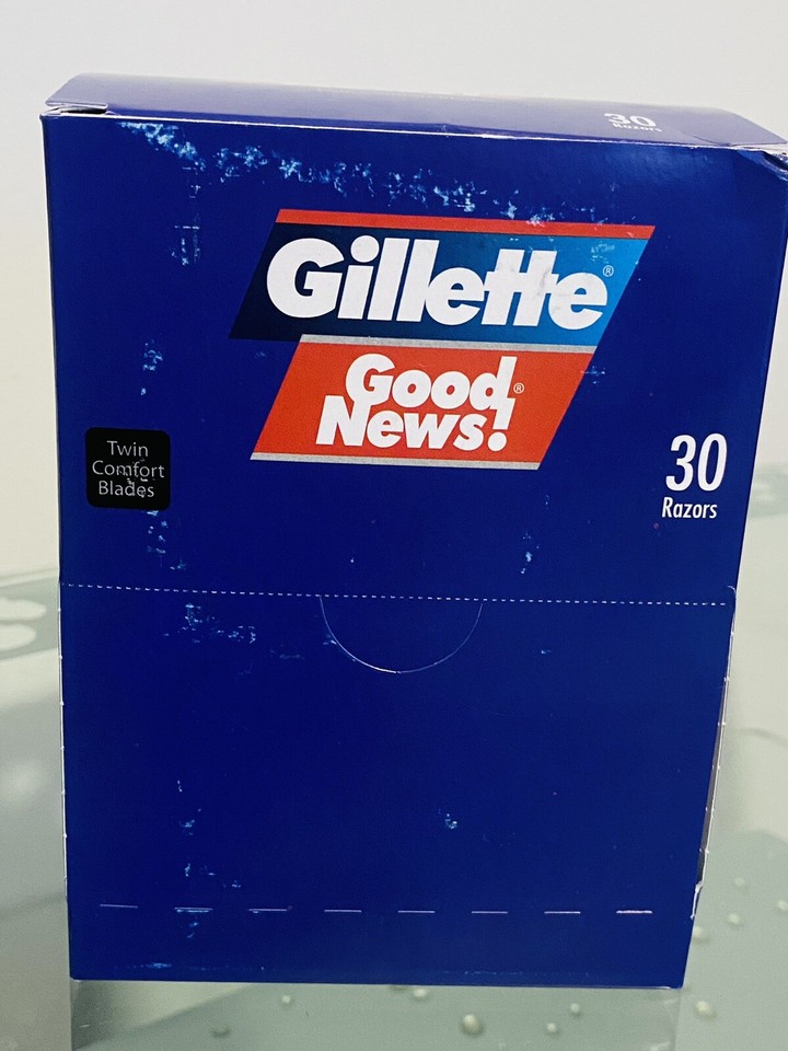 Gillette Good News Disposable Shaving Razor Twin Blade With Strip. 30 ...
