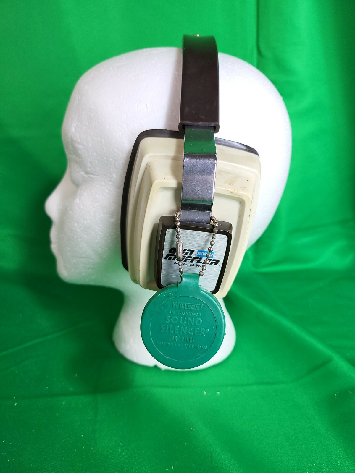 Vtg North Gun Muffler Foam Filled Cushions Shooting Ear Muffs Foam Fill