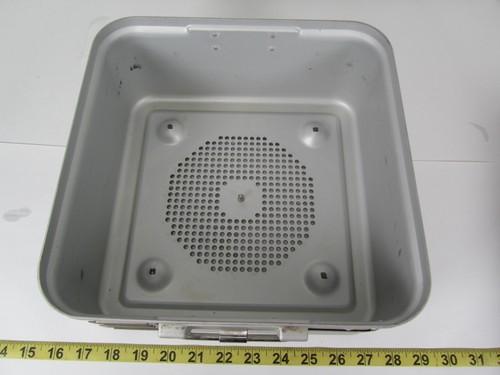 Aesculap DBP Sterilization Container w/ Green Lid Insert & Filter Plates SKU B - Picture 3 of 22