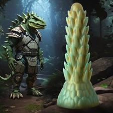 Creature Cocks: Stegosaurus Spiky Reptile Silicone Dildo ---FREE SHIPPING!!!