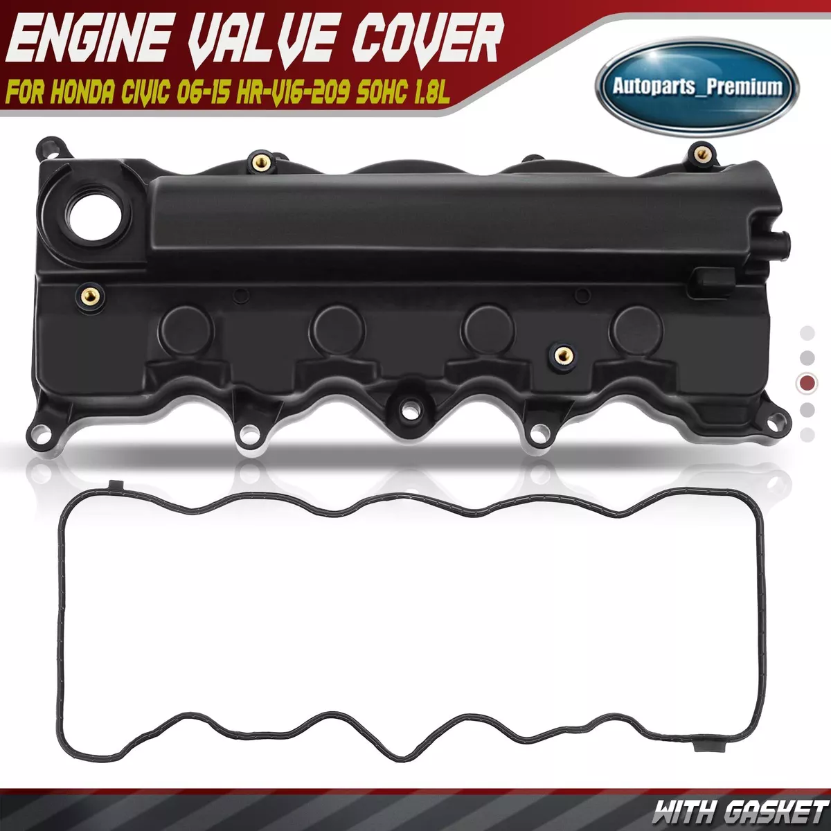 Engine Valve Cover w/ Gasket for Honda Civic 2006-2015 HR-V 2016-2019 SOHC  1.8L eBay