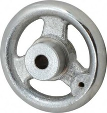 Gibraltar 3", 3 Spoke Straight Handwheel 1.1" Hub, Chrome Plated Cast Iron