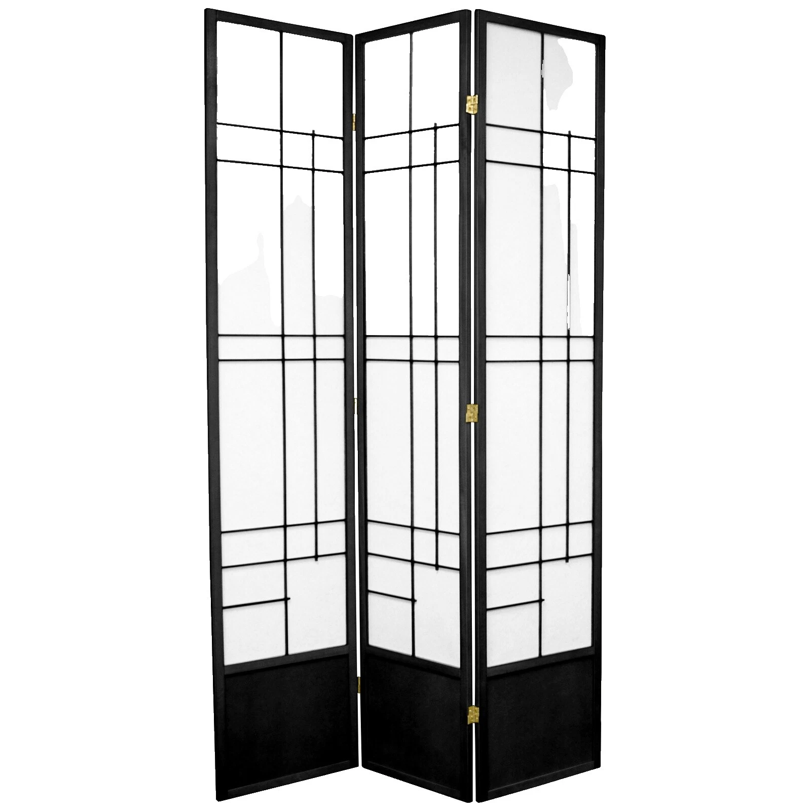 Pantallas negro de cocina de madera y divisores de habitación