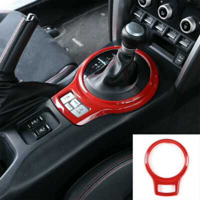 Red ABS Console Gear Shift Panel Cover For T@yota 86 Subaru BRZ 12-20 Scion FR-S