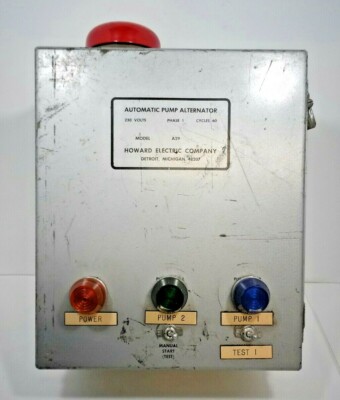 Howard Electric Automatic Pump Motor/Pump Control Box, 1Ph, 120/208/240V