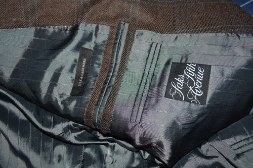 $3895 Chaqueta Ermenegildo Zegna Seda Cachemira Personalizada Marrón a Cuadros 44R Ajuste DELÍGADO - Imagen 15 de 24
