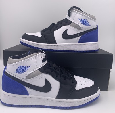 jordan 1 mid white black gs