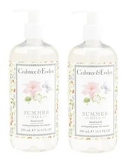 2 PC Crabtree Evelyn Summer Hill Hand Wash with Pump Duo 16.9 fl oz X 2 New