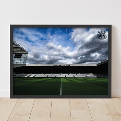 Newcastle United FC Druck - Tag bewölkter Himmel Poster Fußball Wandbild