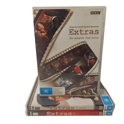Extras Season 1 2 & Specials (DVD) TV Series British Sitcom Mockumentary Gervais