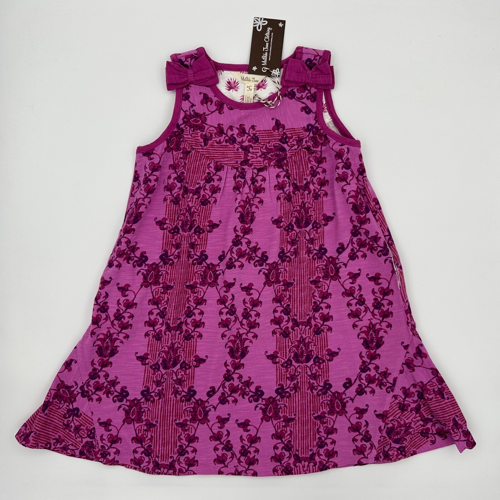 NWT MATILDA JANE Enchanted Garden Purple Floral Knit Dress Size 6 eBay