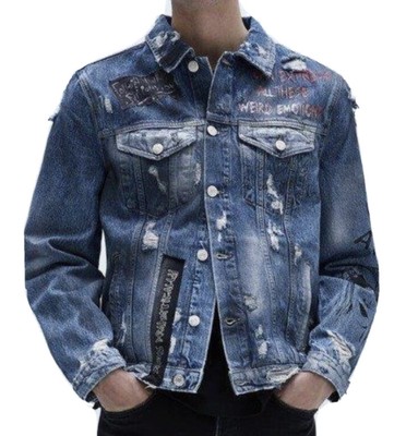 zara men jeans jacket