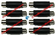 8X RCA Cable Splice Couplers Connectors Double Female Audio Jack Adapter VWLTW
