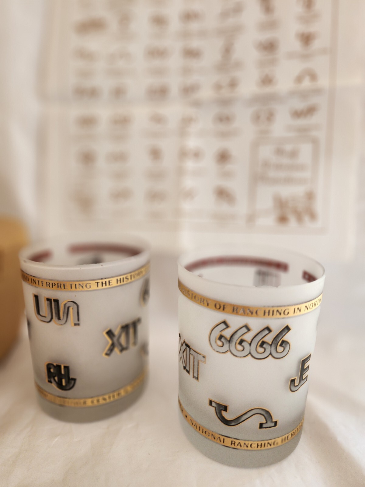 Yellowstone 4 6666 Ranch Glasses Napkins Texas New Mexico Brands of