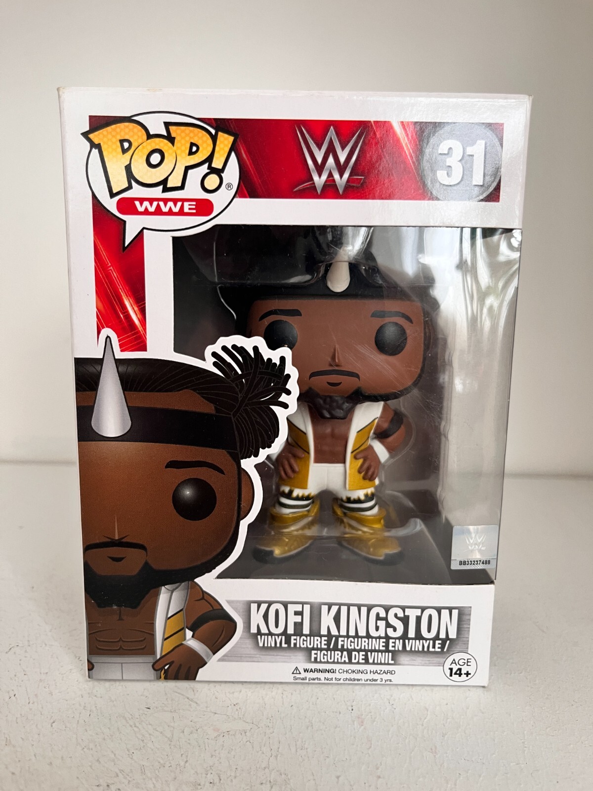 Figura De Lucha Libre Funko Pop Vinilo Serie Wwe #31 Kofi Kingston Wwf En Caja