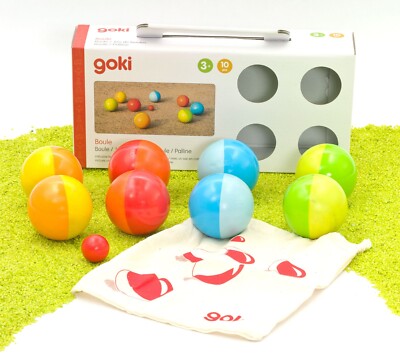 goki Spiel Kugelspiel Boule Boccia für 4 Personen - Holz