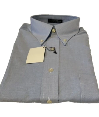 Barrington Short Sleeve Button Up Light Blue Dress Shirt Size US 16 NWT - Image 1 of 4