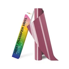 HTVRONT HTV Vinyl Rolls Heat Transfer Vinyl - 12" x 8ft Maroon HTV Vinyl for ...