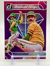 2023 Donruss Baseball | Rollie Fingers | Diamond Kings Holo Purple | Oakland A's