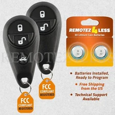 for Subaru Tribeca Forester Impreza Outback Keyless Remote Car Key Fob Pair