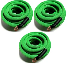 BIG 3 Upgraded GREEN 1/0 AWG Gauge Copper Hand Braided Cable Alternator Wire