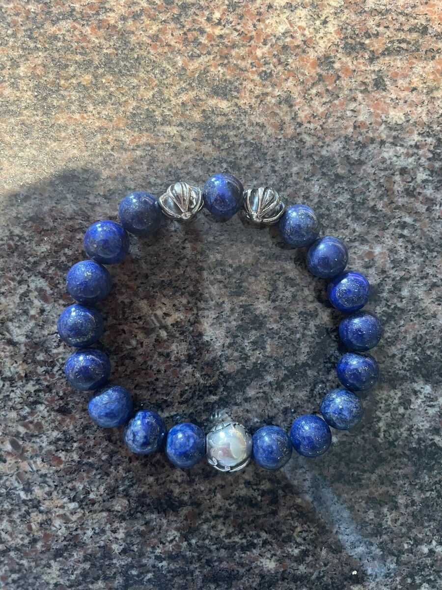 Beaded Bracelet - Blue Heart Beaded Bracelet - Blue Heart