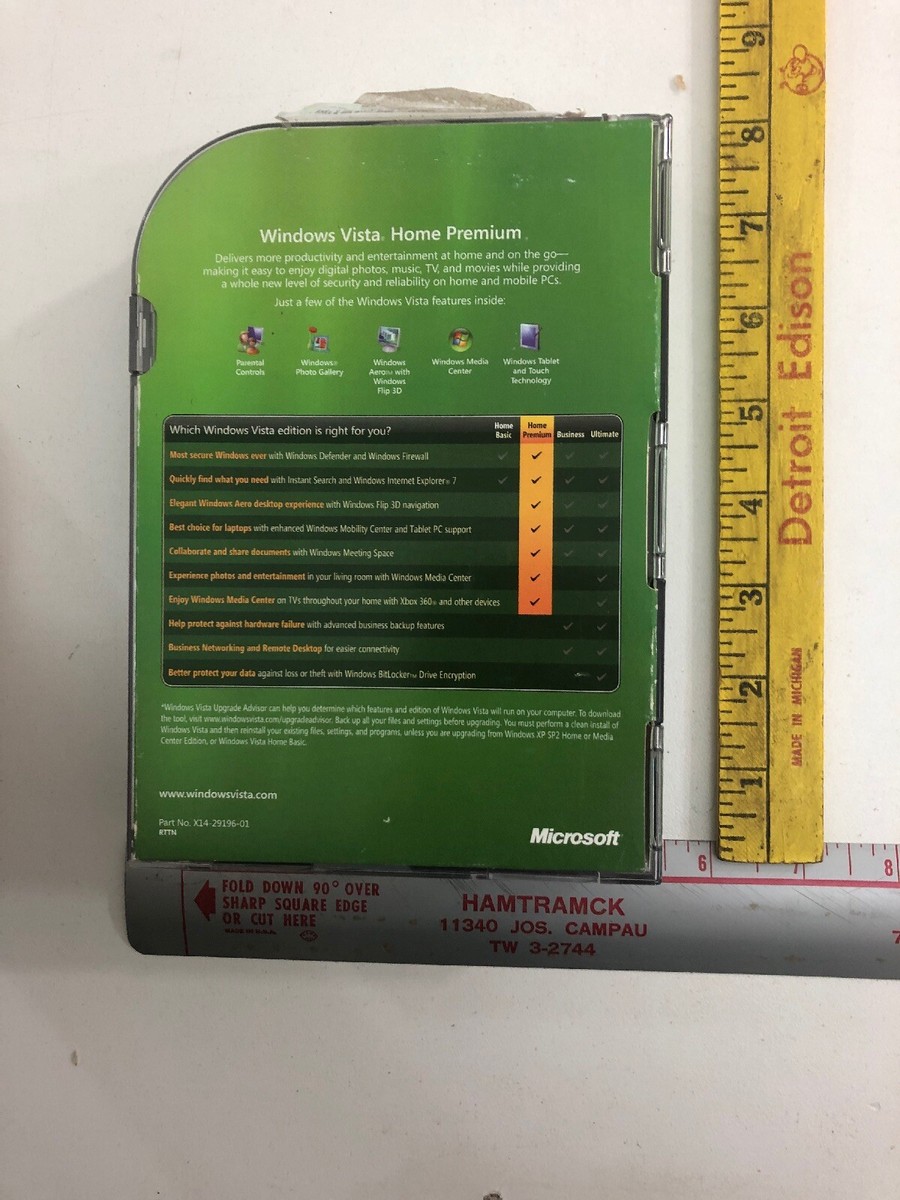 Microsoft Windows Vista Home Premium Upgrade (New, Sealed Microsoft Windows Vista Home Premium Upgrade (New, Sealed