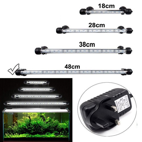 Submersible Aquarium Fish Tank LED Light 5050 SMD White Strip Light Bar