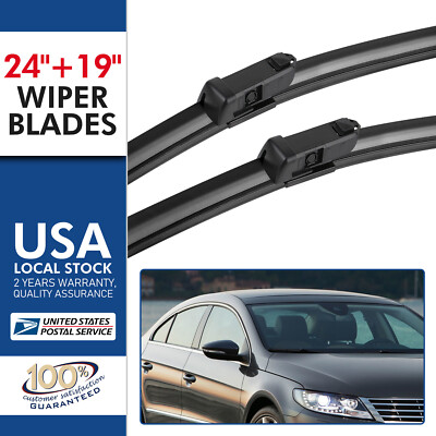OEM Quality Windshield Pair 24''&19'' Wiper Blades For Volkswagen Jetta 2011-2018