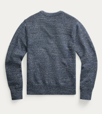 RRL ネイビー トレーナー M RRL Crewneck Cotton Melange Crewneck Thick Knit Men's Small S