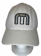 Travis Matthew’s Yupoong FlexFit Golf/Baseball Hat Cap White L/XL Logo