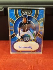 2023 Wild Card Auto Mania Baseball Prospects #'d 1/5 Hendry Mendez