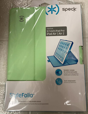 Speck Stylefolio Tablet Case iPad Pro 9.7 Inch Sweetmint Nickel Pebble