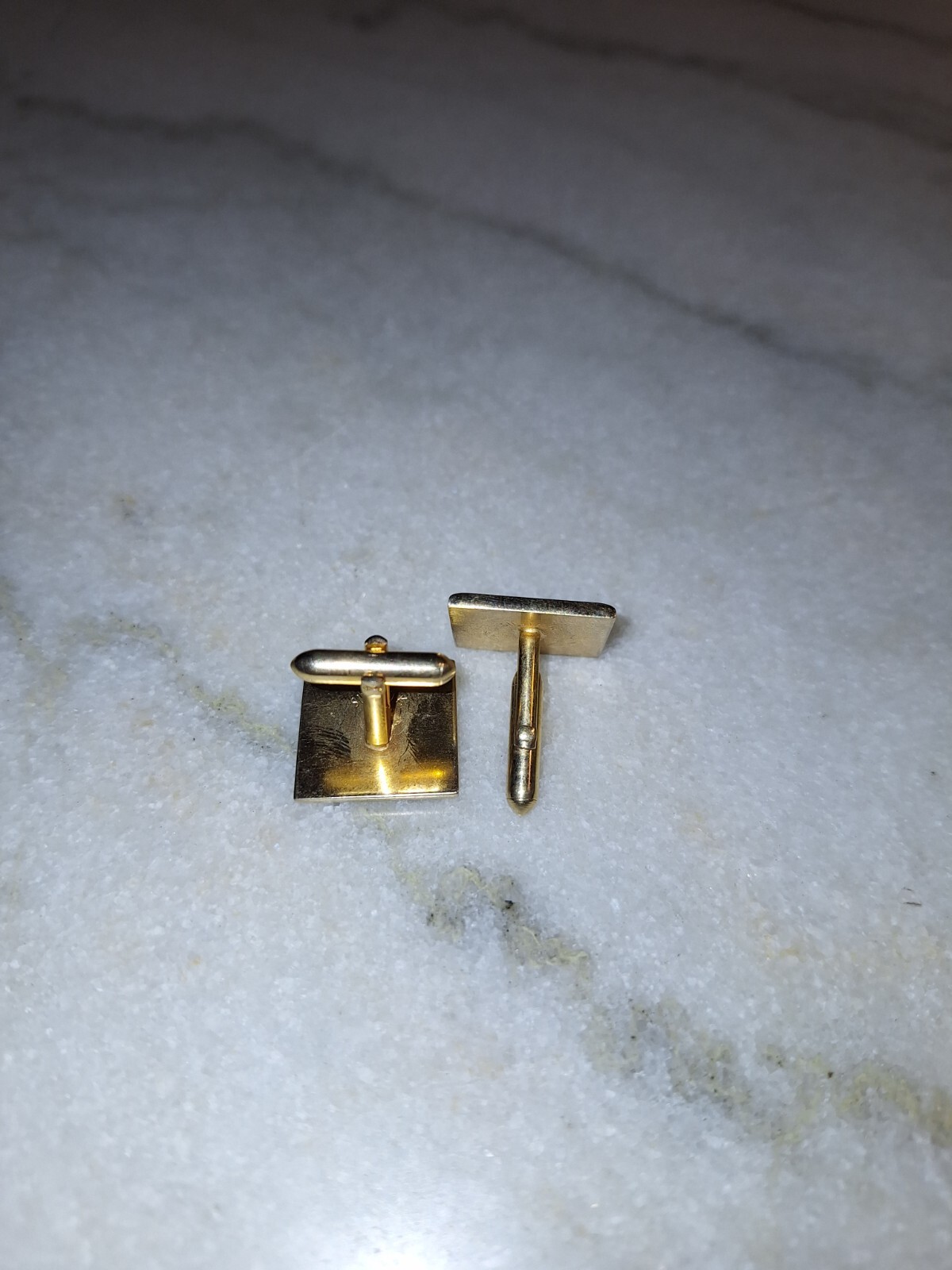 Swank Cufflinks -E Monogram Initial Letter Silver… - image 3