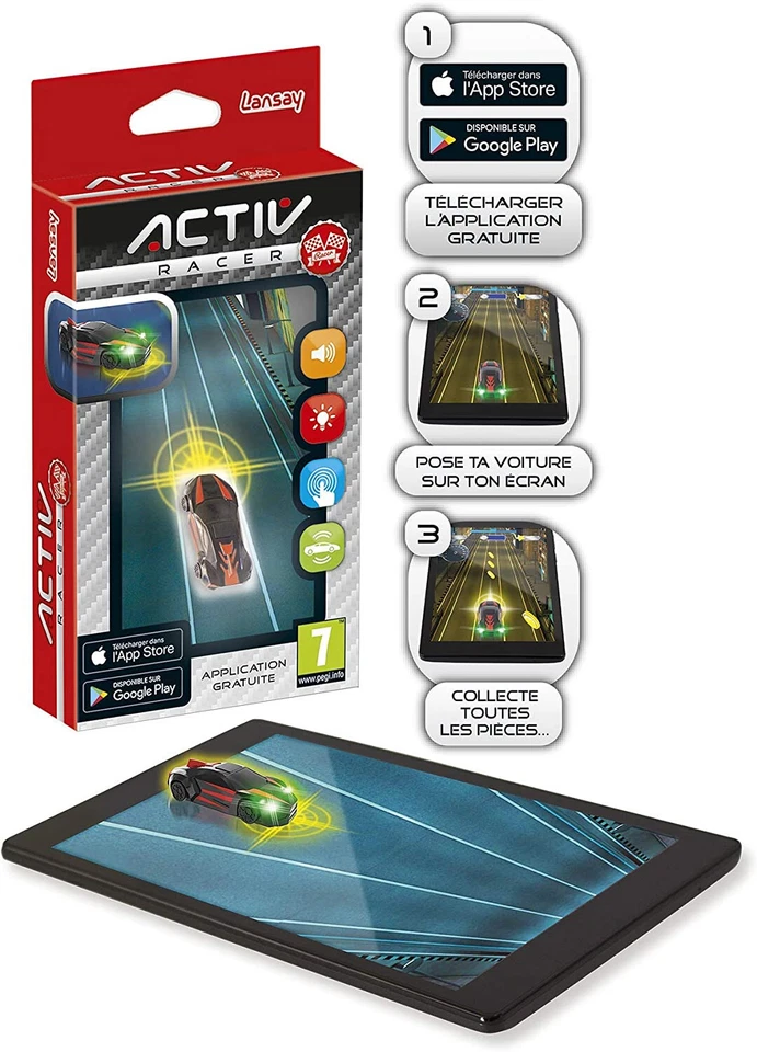 Lansay- Activ Racer, 15500 coches lindo juguetes para niños, multicolor - Imagen 2 de 4