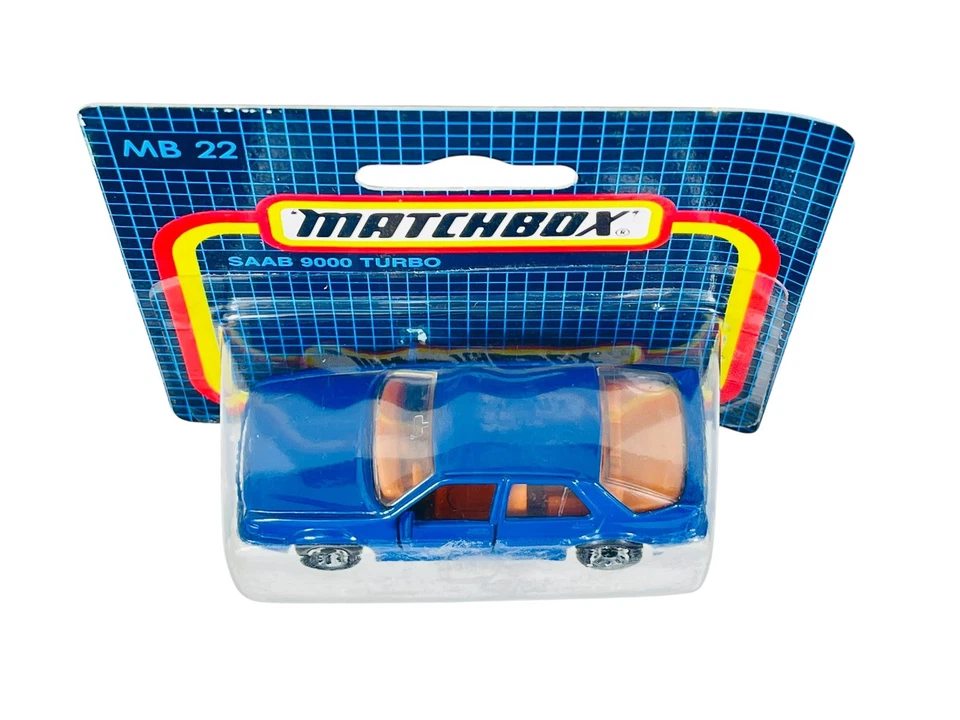 Matchbox Superfast German Christmas Rallye MB22 Blue Saab 9000 Turbo - Image 3 of 4