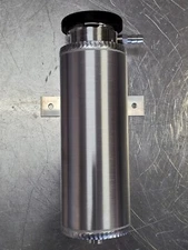 Universal Aluminum Radiator Coolant Overflow Bottle Tank 3" brushed