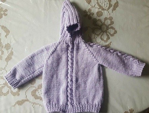 Handmade Knitted Baby Sweaters with Hood and Back Zipper – Choose size & color - 第 17/32 張圖片
